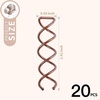 image:image20PCS Spiral Hair Pins Spin Pins Spiral Bobby Pins for Girls Women and Kids NonScratch Round Clip amp Bun Twist Stylish Bun Bobby Pins Premium Spin Pins for Hair BlackBrown