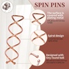 image:image20PCS Spiral Hair Pins Spin Pins Spiral Bobby Pins for Girls Women and Kids NonScratch Round Clip amp Bun Twist Stylish Bun Bobby Pins Premium Spin Pins for Hair BlackGold