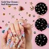 image:imageFAMDAMEI 24 Grid Nail Charms Nail Art Kit with Multi Shapes Bedazzling Gems for Nails Flatback AB Nail Rhinestones Nail Pearls Y2K Cute Nail Charms 3D Hawaii Flowers Nail Jewels for Nail Designgold pearls shellswhite AB pearls starfishblue gems