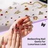image:imageFAMDAMEI 24 Grid Nail Charms Nail Art Kit with Multi Shapes Bedazzling Gems for Nails Flatback AB Nail Rhinestones Nail Pearls Y2K Cute Nail Charms 3D Hawaii Flowers Nail Jewels for Nail Designblue mermaid starfishred pink gemcolorful butterfly