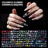 image:imageFAMDAMEI 24 Grid Nail Charms Nail Art Kit with Multi Shapes Bedazzling Gems for Nails Flatback AB Nail Rhinestones Nail Pearls Y2K Cute Nail Charms 3D Hawaii Flowers Nail Jewels for Nail Designwhite pink flowercolorful bowsequinclear pearl