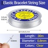 image:imageFANDAMEI 05mm Elastic Bracelets Strings Cord Elastic Crystal Stretch Bead Cord for Jewelry Making Clear Stretchy Elastic String Cord for Beading Transparent Thread for Bracelet Necklace MakingB08mm