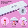 image:imageFANDAMEI 24PCS 8080 Grit Nail File Nail Files Kit Double Sided Emery Boards for Nails Professional Nail File for Natural Acrylic Nails Rectangular Manicure Nail Files Set Coarse Grit 8080Pink