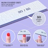 image:imageFANDAMEI 24PCS 8080 Grit Nail File Nail Files Kit Double Sided Emery Boards for Nails Professional Nail File for Natural Acrylic Nails Rectangular Manicure Nail Files Set Coarse Grit 8080Blue