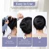 image:imageFANDAMEI 50PC Spiral Hair Pins Set Spin Pins Spiral Bobby Pins for Girls Women and Kids NonScratch Round Clip amp Bun Twist Stylish Bun Bobby Pins Premium Spin Pins for Hair BrownBlack
