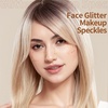 image:imageFANDAMEI 6PCS Glitter Freckles Face Glitter Makeup Speckles Makeup Patches Face Speckles for Women GoldGold