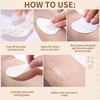 image:imageFANDAMEI 6PCS Glitter Freckles Face Glitter Makeup Speckles Makeup Patches Face Speckles for Women GoldGold