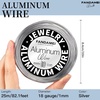 image:imageFANDAMEI Craft Wire 20 Gauge 98 Feet Silver Wire for Jewelry Making Aluminum Wire for Crafts Sculpting Beading Metal Bendable for DIY Christmas Floral Craft Decoration Jewelry Making18 Gauge