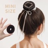 image:imageFANDAMEI Donut Hair Bun Makers Set of 4 for Kids 4 Extra Small Ballet Buns Elastic Hair Ties and Hair Pins Light BrownBrown