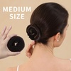 image:imageFANDAMEI Donut Hair Bun Makers Set of 4 for Kids 4 Extra Small Ballet Buns Elastic Hair Ties and Hair Pins Light BrownBrown