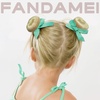 image:imageFANDAMEI Donut Hair Bun Makers Set of 4 for Kids 4 Extra Small Ballet Buns Elastic Hair Ties and Hair Pins Light BrownGold