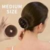 image:imageFANDAMEI Donut Hair Bun Makers Set of 4 for Kids 4 Extra Small Ballet Buns Elastic Hair Ties and Hair Pins Light BrownLight Brown