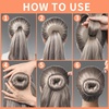 image:imageFANDAMEI Donut Hair Bun Makers Set of 4 for Kids 4 Extra Small Ballet Buns Elastic Hair Ties and Hair Pins Light BrownTan Brown