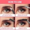 image:imageFANDAMEI Eyebrow Scissors Eyebrow Kit Eyebrow Tweezers for Women Eyebrow Razor Eyebrow Brush Eyebrow Kit for Men with Leather Case Eyebrow Scissors for Women Facial Hair Ingrown Hair RemovalBlack