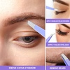image:imageFANDAMEI Eyebrow Scissors Eyebrow Kit Eyebrow Tweezers for Women Eyebrow Razor Eyebrow Brush Eyebrow Kit for Men with Leather Case Eyebrow Scissors for Women Facial Hair Ingrown Hair RemovalPurple