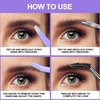 image:imageFANDAMEI Eyebrow Scissors Eyebrow Kit Eyebrow Tweezers for Women Eyebrow Razor Eyebrow Brush Eyebrow Kit for Men with Leather Case Eyebrow Scissors for Women Facial Hair Ingrown Hair RemovalPurple