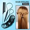 image:imageFANDAMEI Hair Accessories Kit  Elastic Hair Ties Cotton Bands Rubber Bands Hair Pins Rat Tail Comb for Women