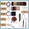 image:imageFANDAMEI Hair Accessories Kit  Elastic Hair Ties Cotton Bands Rubber Bands Hair Pins Rat Tail Comb for Women