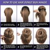 image:imageFANDAMEI Hair Accessory Set 20 Invisible Nets 4 Donut Makers 5 Elastics 20 Bobby Pins BrownBlack