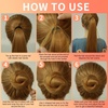 image:imageFANDAMEI Hair Accessory Set 20 Invisible Nets 4 Donut Makers 5 Elastics 20 Bobby Pins BrownLight Brown