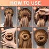 image:imageFANDAMEI Hair Accessory Set 20 Invisible Nets 4 Donut Makers 5 Elastics 20 Bobby Pins BrownLight Brown