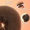 image:imageFANDAMEI Hair Accessory Set 20 Invisible Nets 4 Donut Makers 5 Elastics 20 Bobby Pins BrownLight Brown