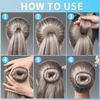 image:imageFANDAMEI Hair Accessory Set 20 Invisible Nets 4 Donut Makers 5 Elastics 20 Bobby Pins BrownTan Brown