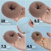 image:imageFANDAMEI Hair Accessory Set 20 Invisible Nets 4 Donut Makers 5 Elastics 20 Bobby Pins BrownTan Brown