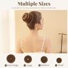 image:imageFANDAMEI Hair Bun Maker Set 8 PCS Hair Donuts for Buns 2 Extralarge2 Large2 Medium and 2 Small 40 PCS Bobby Pins 5 PCS Hair Elastic Ties BlackBun Maker  BlackLight Brown