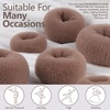 image:imageFANDAMEI Hair Bun Maker Set 8 PCS Hair Donuts for Buns 2 Extralarge2 Large2 Medium and 2 Small 40 PCS Bobby Pins 5 PCS Hair Elastic Ties BlackBun Maker  BlackTan Brown
