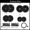 image:imageFANDAMEI Hair Bun Maker Set 8 PCS Hair Donuts for Buns 2 Extralarge2 Large2 Medium and 2 Small 40 PCS Bobby Pins 5 PCS Hair Elastic Ties BlackBun Maker  BlackBlack