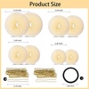 image:imageFANDAMEI Hair Bun Maker Set 8 PCS Hair Donuts for Buns 2 Extralarge2 Large2 Medium and 2 Small 40 PCS Bobby Pins 5 PCS Hair Elastic Ties BlackBun Maker  BlackGold