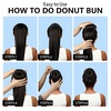 image:imageFANDAMEI Hair Bun Maker Set 8 PCS Hair Donuts for Buns 2 Extralarge2 Large2 Medium and 2 Small 40 PCS Bobby Pins 5 PCS Hair Elastic Ties BlackBun Maker  BlackBlack