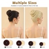 image:imageFANDAMEI Hair Bun Maker Set 8 PCS Hair Donuts for Buns 2 Extralarge2 Large2 Medium and 2 Small 40 PCS Bobby Pins 5 PCS Hair Elastic Ties BlackBun Maker  BlackDark BrownGold
