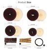 image:imageFANDAMEI Hair Bun Maker Set 8 PCS Hair Donuts for Buns 2 Extralarge2 Large2 Medium and 2 Small 40 PCS Bobby Pins 5 PCS Hair Elastic Ties BlackBun Maker  BlackDark BrownGold
