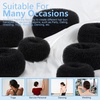 image:imageFANDAMEI Hair Bun Maker Set 8 PCS Hair Donuts for Buns 2 Extralarge2 Large2 Medium and 2 Small 40 PCS Bobby Pins 5 PCS Hair Elastic Ties BlackBun Maker  BlackBlack