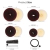 image:imageFANDAMEI Hair Donut Bun Makers Set  4 Dark Brown amp 4 Beige 2 ExtraLarge 2 Large 2 Medium 2 Small 5 Elastic Bands 20 Hair Pins