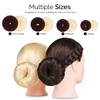 image:imageFANDAMEI Hair Donut Bun Makers Set  4 Dark Brown amp 4 Beige 2 ExtraLarge 2 Large 2 Medium 2 Small 5 Elastic Bands 20 Hair Pins