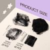 image:imageFANDAMEI Hair Net for Kids Invisible Hair Nets 20PCS with U Shaped Bobby Pins 40PCS30cm Hair Nets for Buns Bun Hair Nets for Ballet Girls Hair Accessories Set for Hair StylingWomenGirlsBrownBlack