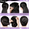 image:imageFANDAMEI Hair Net for Kids Invisible Hair Nets 20PCS with U Shaped Bobby Pins 40PCS30cm Hair Nets for Buns Bun Hair Nets for Ballet Girls Hair Accessories Set for Hair StylingWomenGirlsBrownBlack