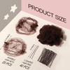 image:imageFANDAMEI Hair Net for Kids Invisible Hair Nets 20PCS with U Shaped Bobby Pins 40PCS30cm Hair Nets for Buns Bun Hair Nets for Ballet Girls Hair Accessories Set for Hair StylingWomenGirlsBrownBrown