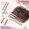 image:imageFANDAMEI Hair Net for Kids Invisible Hair Nets 20PCS with U Shaped Bobby Pins 40PCS30cm Hair Nets for Buns Bun Hair Nets for Ballet Girls Hair Accessories Set for Hair StylingWomenGirlsBrownBrown