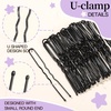 image:imageFANDAMEI Hair Net for Kids Invisible Hair Nets 20PCS with U Shaped Bobby Pins 40PCS30cm Hair Nets for Buns Bun Hair Nets for Ballet Girls Hair Accessories Set for Hair StylingWomenGirlsBrownBlack
