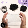 image:imageFANDAMEI Hair Net for Kids Invisible Hair Nets 20PCS with U Shaped Bobby Pins 40PCS30cm Hair Nets for Buns Bun Hair Nets for Ballet Girls Hair Accessories Set for Hair StylingWomenGirlsBrownBlack