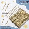 image:imageFANDAMEI Hair Net for Kids Invisible Hair Nets 20PCS with U Shaped Bobby Pins 40PCS30cm Hair Nets for Buns Bun Hair Nets for Ballet Girls Hair Accessories Set for Hair StylingWomenGirlsBrownGold