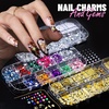 image:imageFANDAMEI Nail Art Brushes Nail Art Kit with Nail Art Brush Dotting Tools Nail Rhinestones Pearls Nail Charms and Gems Nail Stickers for Women Decals Nail Stand for Press on Nail Design Kits