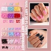 image:imageFANDAMEI Nail Art Brushes Set Nail Art Kits 3D Nail Charms Nail Design Tools Kit Nail Set for Beginners Nail Dotting Tool Nail RhinestonesChrome Nail PowderNail Stickers Nail Art Decoration KitPink