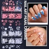 image:imageFANDAMEI Nail Art Brushes Set Nail Art Kits 3D Nail Charms Nail Design Tools Kit Nail Set for Beginners Nail Dotting Tool Nail RhinestonesChrome Nail PowderNail Stickers Nail Art Decoration KitBlack