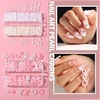 image:imageFANDAMEI Nail Art Brushes Set Nail Art Kits 3D Nail Charms Nail Design Tools Kit Nail Set for Beginners Nail Dotting Tool Nail RhinestonesChrome Nail PowderNail Stickers Nail Art Decoration KitPink
