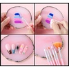 image:imageFANDAMEI Nail Art Kit Nail Design Tools kit with Nail Brushes Dotting tool Mixing Palette Nail Stand Fake Nail Kits with Almond Gel Nail Tips Nail Glue Adhesive Tabs Nail File Manicure Set